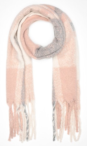 Damen strickschal kariert - strickschal,
