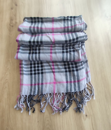 Schal tuch grau schwarz rosa - tuch,, grau-schwarz-rosa