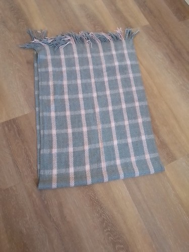 Rosa grauer strickschal guter - rosa/grauer,