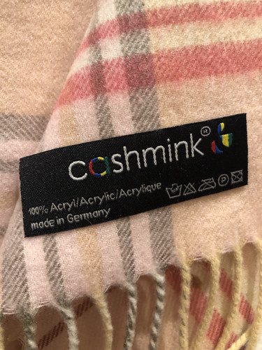 Schal cashmink rosa - schal, rosa-kariert