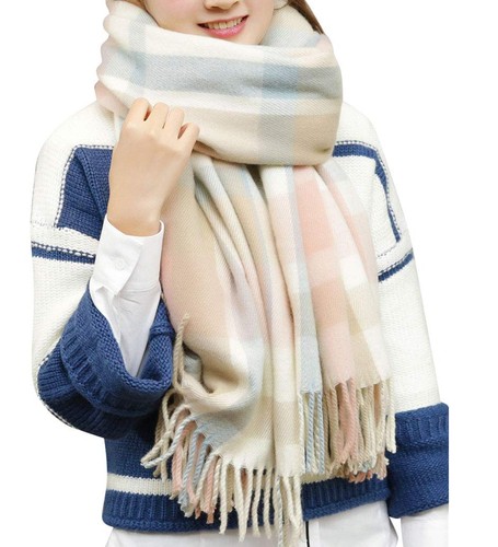 Damen schal kariert oversized - kariert,